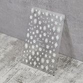 white snowflake nail sticker